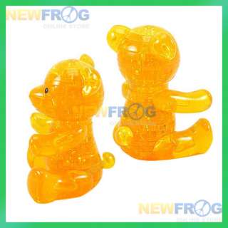 Orange Crystal 3D Furnish Bear Jigsaw Puzzle IQ Gadget  