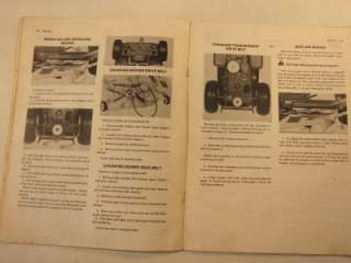 OEM John Deere 57 Riding Mower Operators Manual  