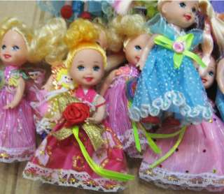 lot of 10pc Kelly doll with clothes,gift toy baby doll cute Christmas 