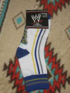 NEW WWE WWF Wrestling Raw John Cena Triple H HHH Kids Socks Sz 6   8.5 