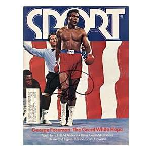 George Foreman Autographed Sport Magazine   July 1973 #56
