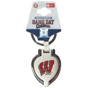  Wisconsin Badgers Heart Locket Keychain Party Supplies 