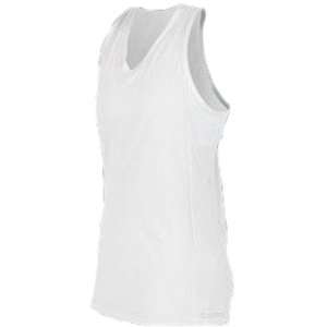 Womens/Girls Fastpitch Softball Racer Back Jerseys W   WHITE L (38 40)