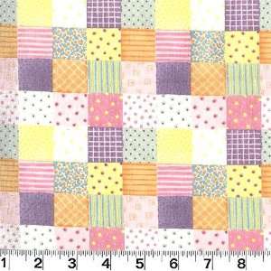   Patchwork Blocks Pastel Fabric By The Yard Arts, Crafts & Sewing