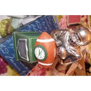  FOOTBALL AWARD STATUE CLOCK