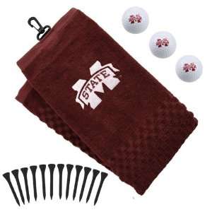  Mississippi State Bulldogs Golf Towel Gift Set