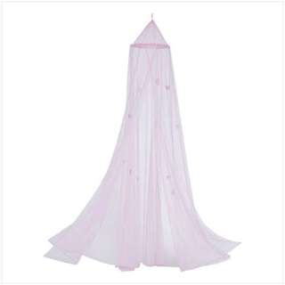 Pink Butterfly Bed Canopy  