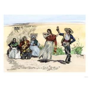  Spanish Californians or Mexicans Dancing the Fandango 