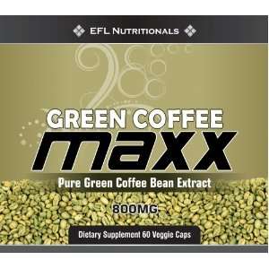  MAXX   Premium 100% Pure Green Coffee Bean Extract 800mg Per Capsule 