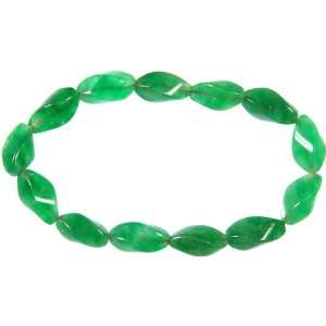  Green Onyx Stretch Bracelet   