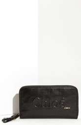 Chloé Shadow   Long Zip Around Leather Wallet $395.00