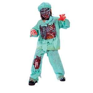  Lets Party By FunWorld Zombie Doctor Child Costume / Green 