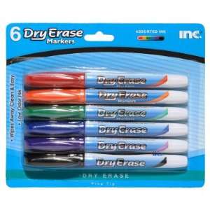  INC Dry Erase Markers, 6 pack 