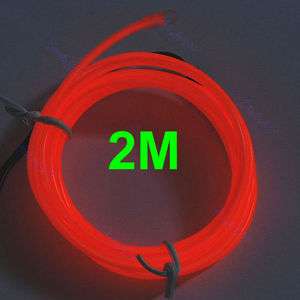 2M Flexible Neon Light Glow EL Wire Rope Car Party 7#  