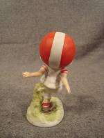 Vintage Lefton Little Boy Punting Football Figurine  