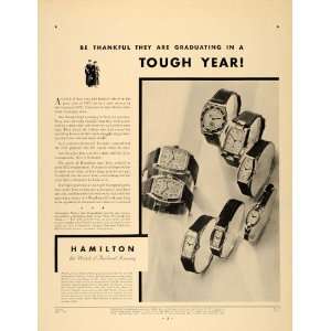  1932 Ad Hamilton Wrist Watch Graduates Lancaster Pocket 