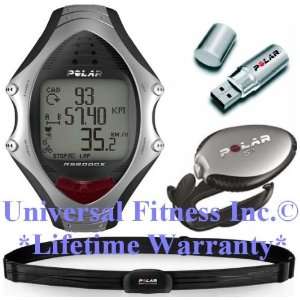 POLAR RS800CX SD RUN HEART RATE MONITOR SILVER WATCH   INCLUDES A 