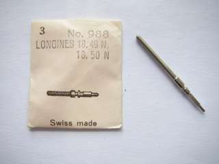 Longines pocket watch movt part winding stem cal 18.49N  