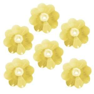   #3700 6mm Flower Margarita Beads Jonquil (12) Arts, Crafts & Sewing