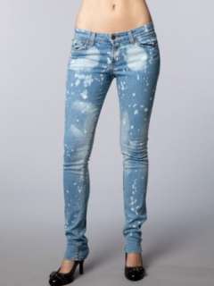  JET Jeans by John Eshaya   Splatter Paint Look   Skinny 