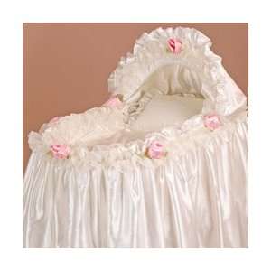    Brides Rose Bassinet Liner/Skirt and Hood   Size 13x29 Baby