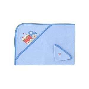  Gerber Bath Hooded Towel and Washcloth Set   Boy Baby