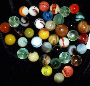 Old Marbles Lot #14 Mixed Marbles Handmade Machinemade  