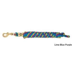  Weaver Multi Color Poly Lead Rope w/Bolt Snap Lime