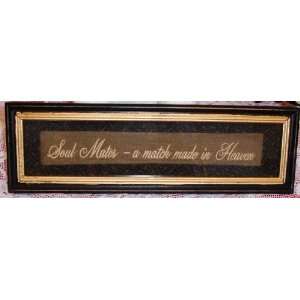  Soul Mates   A Match Made in Heaven Frame Wood Cloth 