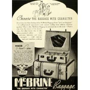 1938 Ad McBrine Baggage Luggage Aeropack Vanity Case Vintage Trunk 