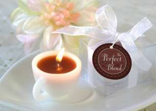 The Perfect Blend Coffee Cup Mini Candle (Set of 24)   Baby Shower 