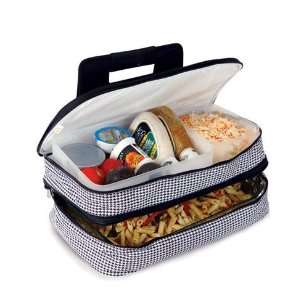  Picnic Plus Entertainer Insulated Food Carrier Houndstooth   Picnic 