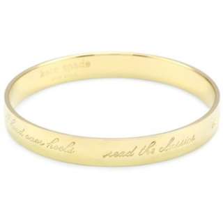 Kate Spade New York This Year I Will Gold Idiom Bangle Bracelet 