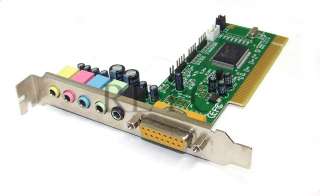 CMI 8738 Based 6 Channel PCI Sound Card with Bass / Center Select