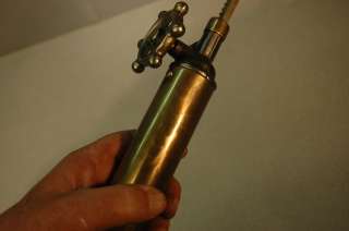 Antique 1800s Medical Mechanical Geared Brass Syringe  
