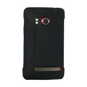   Skin Jelly Case for HTC EVO 4G   Black Cell Phones & Accessories