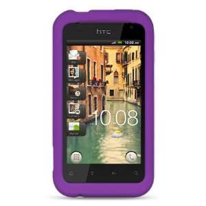 Case   Purple Premium Soft Gel Rubber Silicone Skin Case Cover for HTC 