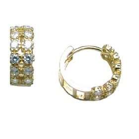    Shimmering Elegance 14K Yellow Gold Huggie Earrings Jewelry