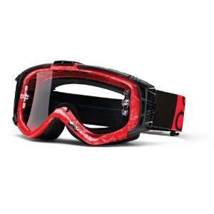 Smith Optics Red/Silver Team Intake Sweat X Goggles with Clear AFC 