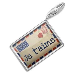 FotoCharms I Love You French Love Letter from France   Charm with 
