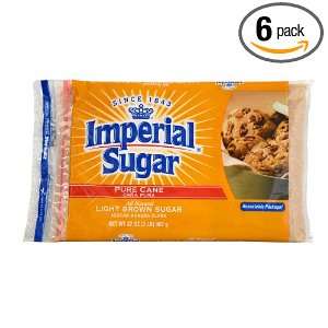 Imperial Light Brown Sugar, 2 Pound (Pack of 6)  Grocery 