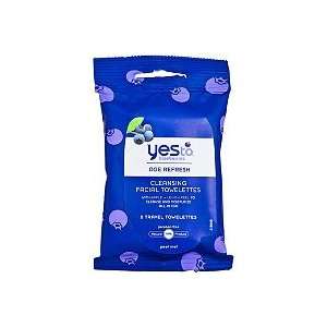 Yes to Blueberries Travel Cleansing Towelettes 8 Ct (Quantity of 5)