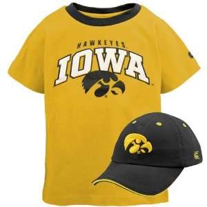 Iowa Hawkeyes Infant One on One Cap & Tee Combo Sports 