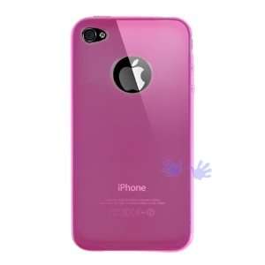   iPhone 4 Crystal TPU Skin Case   Clear Pink Cell Phones & Accessories