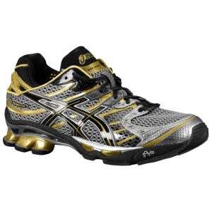 ASICS® Gel Kinetic 4   Mens   Running   Shoes   Charcoal/Black/Gold