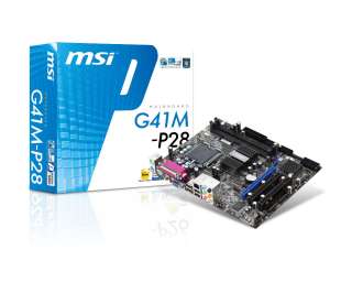 Intel Q8400 Quad Core CPU + 8GB RAM +MSI G41M P28 COMBO  