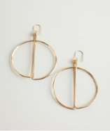 By Boe gold split center hoop earrings style# 319285801