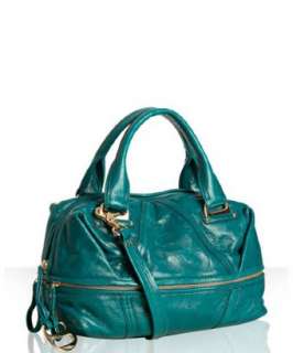 Kooba turquoise leather Hadley convertible satchel   up to 