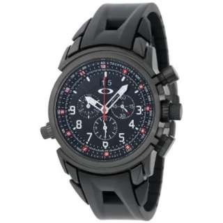 Oakley Mens 10 061 12 Gauge Chronograph Stealth Black Watch 