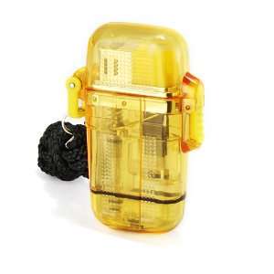 Yellow Butane Torch Jet Windproof Refillable Lighter for Outdoor Any 